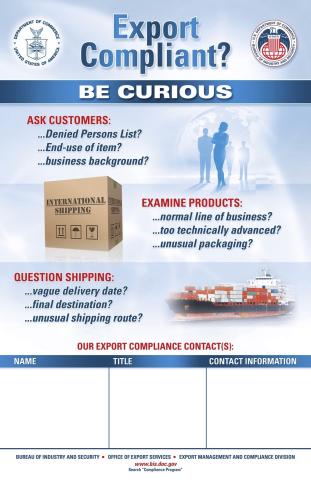Export Compliance Poster